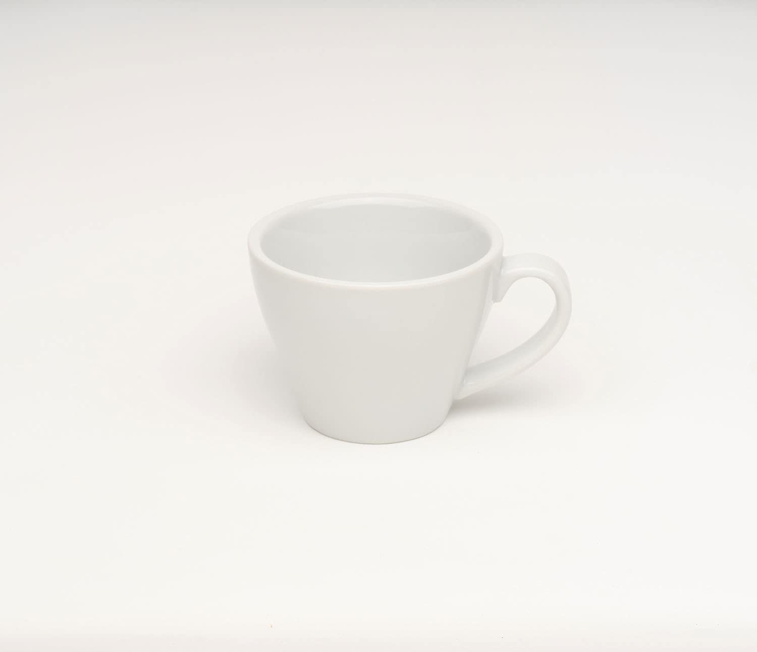 Gastro Spirit - 12-teiliges Doppel/Doppio Espresso-Tassen Set - Weiß, 180 ml, Porzellan, dickwandig, spülmaschinenfest, italienisches Design - 6er Kaffee-Tassen Set mit Untertassen