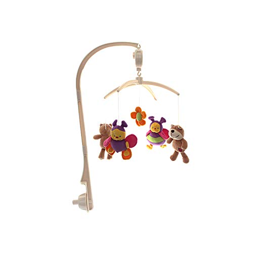 Mobile Com Bichos De Pelucia - Abelha E Urso, Dican, Verde/Laranja