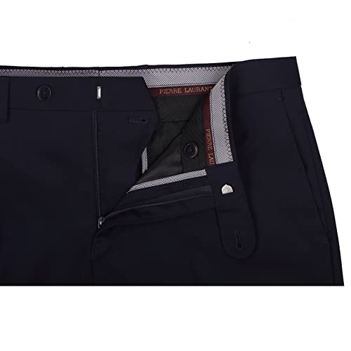 AMY ZHU Men’s Premium Straight Fit Flat Front Dress Pant3