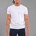 Kenneth Cole REACTION Mens T-Shirt Pack of 3 - UPF 50+ Cotton/Spandex Jersey Slim Fit White T Shirts for Men (White, XX-Large)