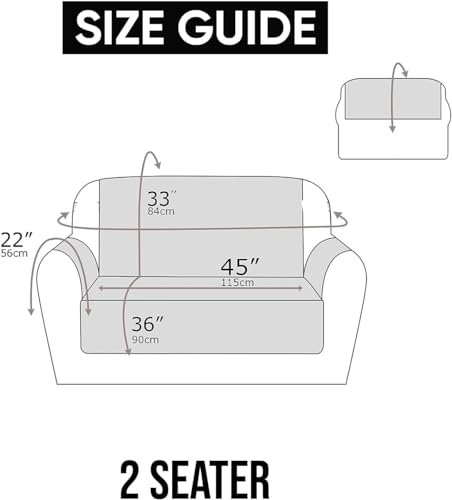 Image of Fashion Throw Sofa Cover, Sofa Cover for Living Room (45 x52 ), Sofa Slipcovers (2- ARMREST Included), Furniture Cover (2 Seater, Teal), Velvet