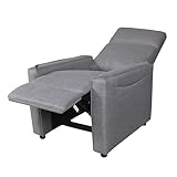 amuéblate Online - Butaca Relax Dalia Gris – Sillón Reclinable con Inclinación Ajustable, Diseño Moderno y Elegante, Máximo Confort para Salón
