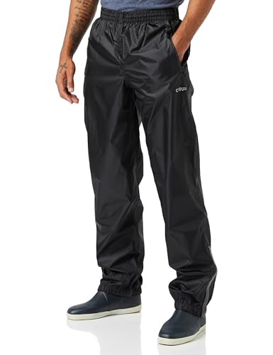 CMP - pantalones de lluvia para hombre, Negro, XL