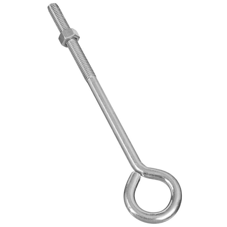 Stanley Hardware 221291 Eye Bolt with Nuts Assembled, 3/8" X 8" (Pack of 10)