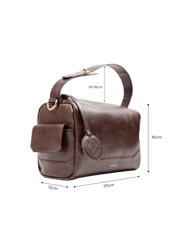 Image of Theater Bonbon Crossbody Duffle Bag for Women Structured Shoulder Handbag with Adjustable and Detachable Strap
