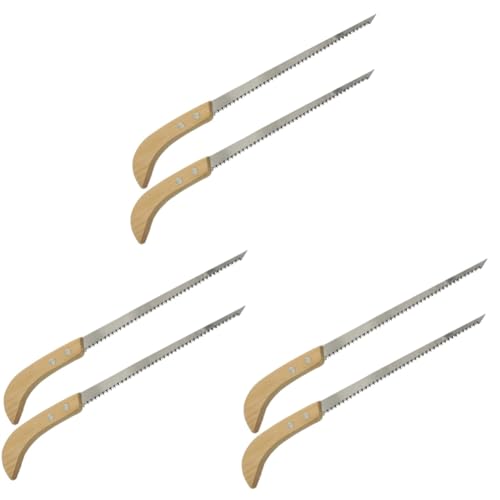 UPKOCH 3sets Ergonomic Mini Saw for Crafts Portable Camping Saw Cutting Handle Garden Tool 2pcs*3