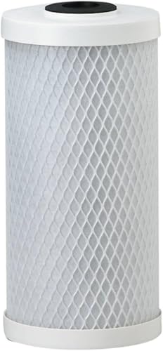 Pentair Pentek CBC-BB Big Blue Carbon Water Filter, Whole House Heavy Duty Carbon Block Replacement Cartridge with Bonded Powdered Activated Carbon (PAC) Filter, 10