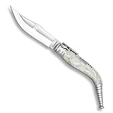 Manche en imitation NACAR ECOMMUR Couteau de poche Bandit imitation nacre Acier inoxydable 9 cm + Coffret cadeau en bois