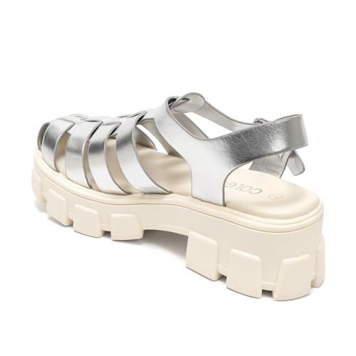 Image of Colgo Womens Platform Wedge Sandals Chunky Block Heeled Adjustable Buckle Fisherman Sandals for Summer