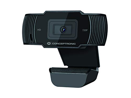 Preisvergleich Produktbild CONCEPTRONIC Webcam AMDIS 720P HD Webcam+Microphone sw