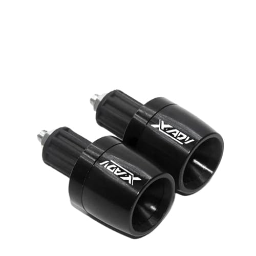 ハンドルバーグリップキャッバランスプラグ のために XADV750 全年式 オートバイ 7/8"22MM ハンドルバーグリップ ハンドルバーキャップ エンドプラグ オートバイハンドルバーキャップ(Black)