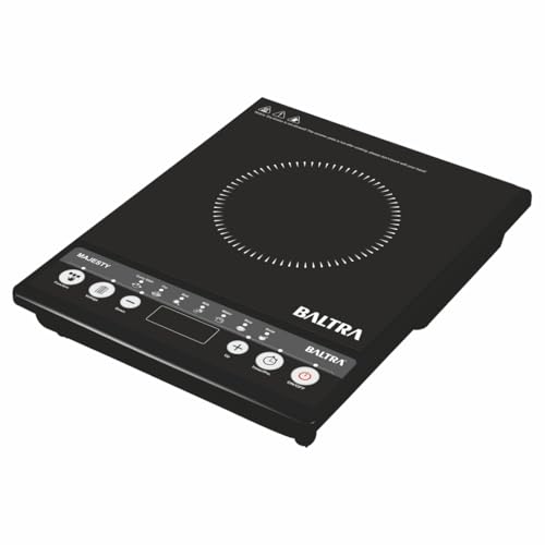 Image of BALTRA Majesty Induction Cooktop 1400 W | 7 Versatile Cooking Modes | Cool Touch Surface, Preset your Timer, Overheat Protection, Energy Saver | Lightweight & Durable Induction | 1 Year Warranty