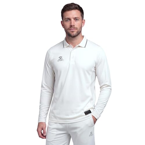 Image of SHREY Cricket Premium Polo T Shirt Long Sleeve for Men's
