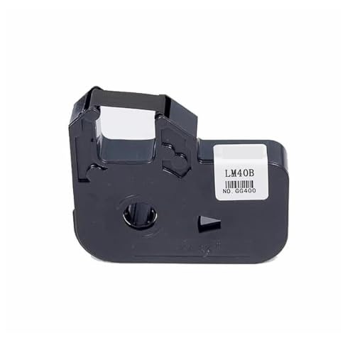 2PCS Ink Ribbon Black Ink Cartridge For PVC Tube PVC Pipe Tape Label Printing Printer LK-320 LK-340 LK-360 LabeL Typewriter(LM40