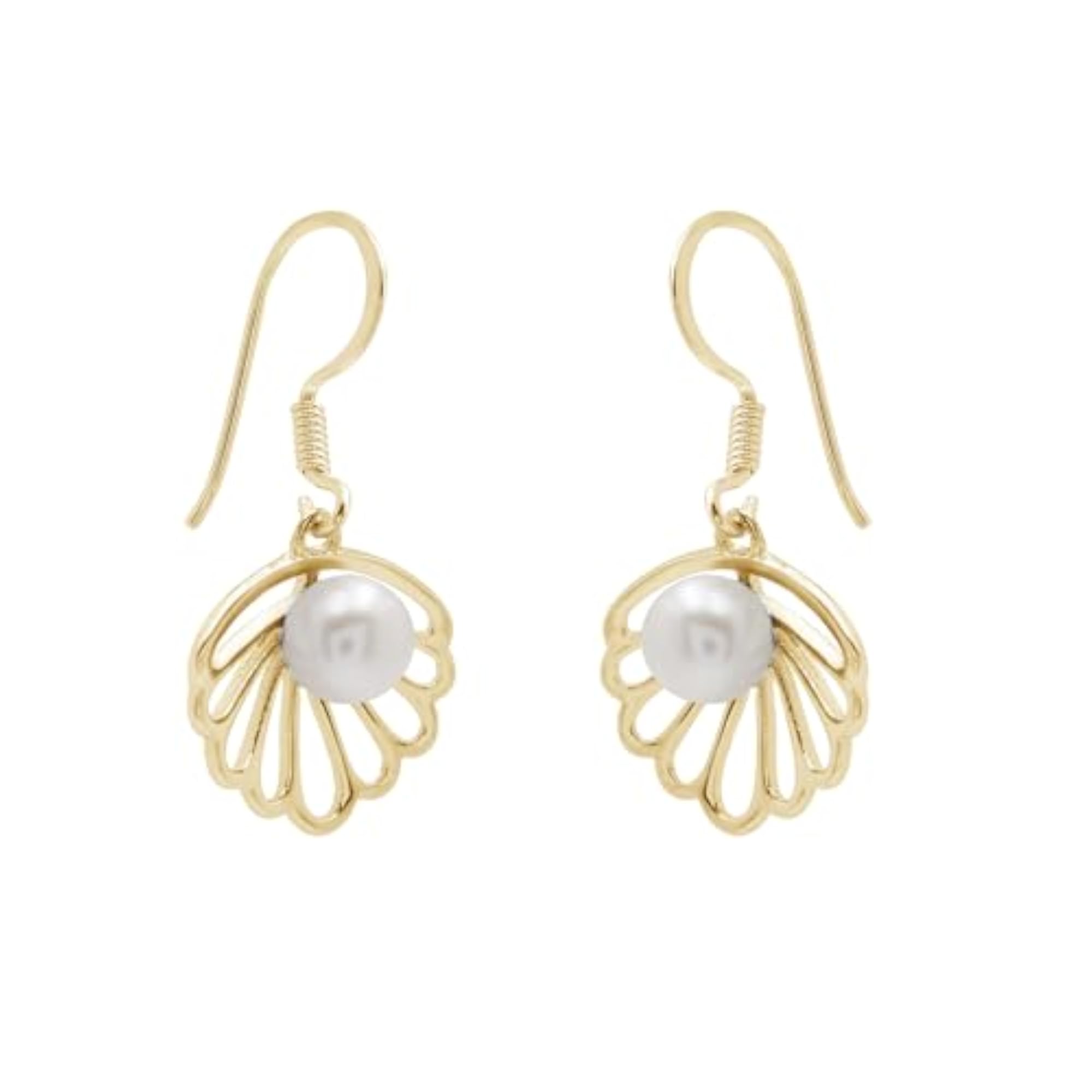 Natural Pearl Designer Earrings, 925 Sterling Silver