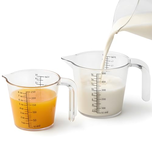 Laser-Etched Measuring Cup Set 8 oz & 16 oz