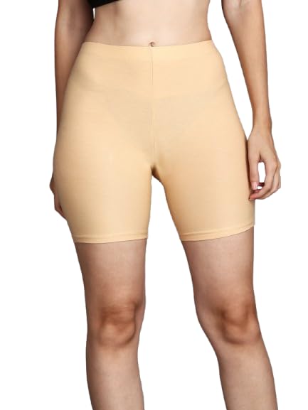 fshway Cotton Lycra Cycling Tights-Skin Fit Shorts Women Running Tights for Gym, Sports, Running, Yoga Underskirt Stretchable Shorts-picture-10