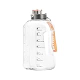 Botella de Agua 2.2 Litro Botella Deportiva con Marcas de Tiempo Reutilizable y...