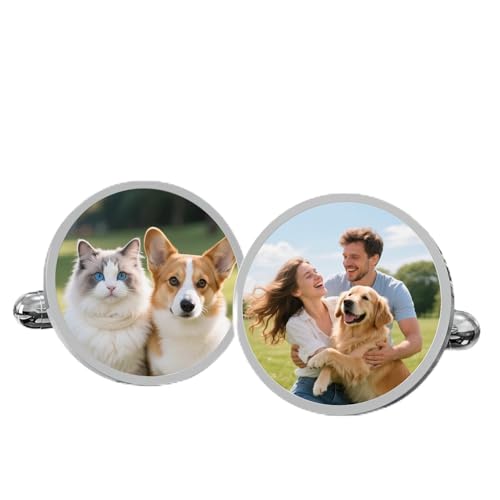Mancuernillas personalizadas para hombre con foto miniatura 1