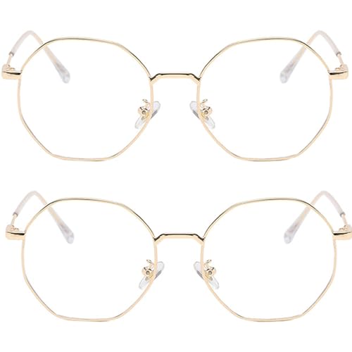 Monturas de gafas unisex de diseño clásico vintage poligonal de PC duradero 5