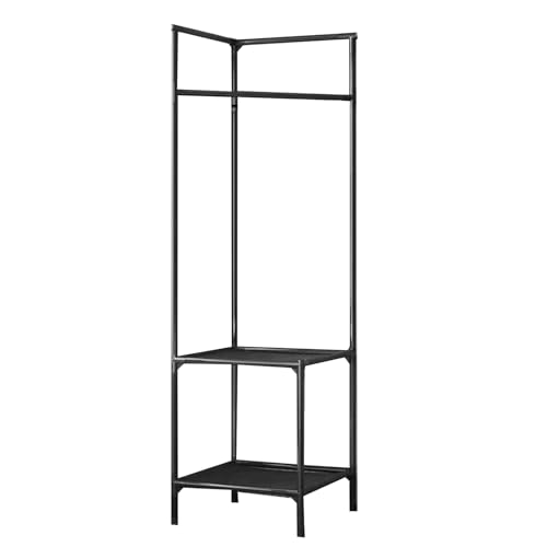 Étagère à chaussures multifonction et dressing d'angle en métal pour rangement buanderie