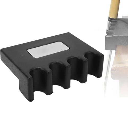HERCHR Porte-queues de Billard à 4 Trous, Repose-queues lesté Portable antidérapant Mini-Support de queues de Billard Portable pour Billard de Table et...
