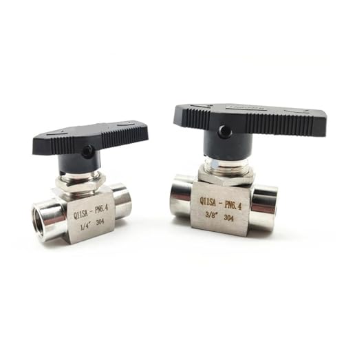 Válvula de bola 1/8 de acero inoxidable alta presión para instrumentación y control de fluidos 5