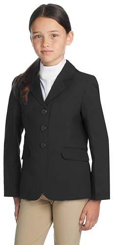 Ovation Destiny 3 Button Child Show Coat 16R Black
