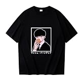 Nesthome Anime japonés Mashle Magic and Muscles Camiseta Hombre Manga Mashle Gráfico Verano Camiseta Casual Camiseta Streetwear Top, Negro , L