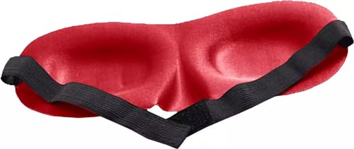 Image of Hiver Mulberry Silk Eye Mask, Super Smooth Sleep Mask and Blind Fold Eye Shade(Black) (Maroon)