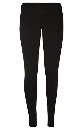 Legging fille noir en microfibre pour l'école et le sport