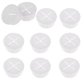 10PCS White Cord Grommet, Cable Grommet, 1 Inch White Cable Hole Cover Flexible Wire Rubber Grommets for Desk Furnitures Round Wall Grommets Cover Wire Management for Office Home Computer Desk