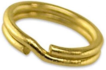 9ct Solid Gold 6mm Split Ring Charm easy to attach no soldering