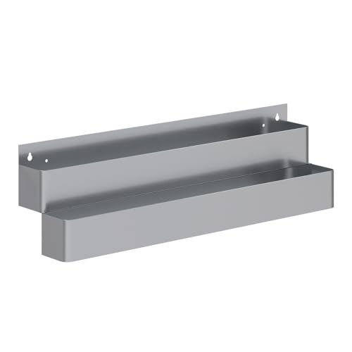 Image of 36 in. Double Tier Stainless Steel Speed Rail Rack for Commercial Bars, NSF