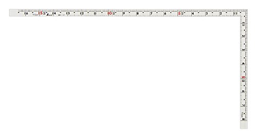 シンワ測定(Shinwa Sokutei) 曲尺 同厚 ホワイト 1尺6寸/50cm併用目盛 名作 11107