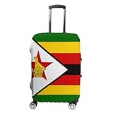 Fundas para Maletas De Viaje – Funda Elástica De Primera Calidad – Estampado Divertido De La Bandera De Zimbabue – Tallas Pequeña Mediana Grande O Extragrande XL