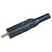 RS Pro 449512 Black White Cable Mount RCA Plug with Gold Plated Contacts 5A