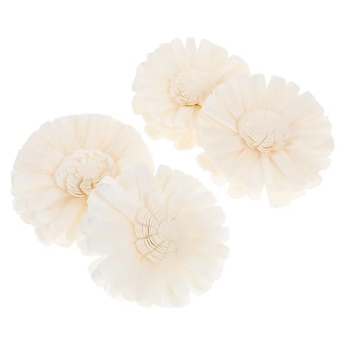 Arreglo decorativo flores secas simuladas 4 piezas miniatura 1