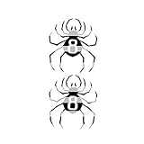Shizuku Tattoo Spider 8 HxH Shizuku Murasaki Cosplay Waterproof Tattoo Waist Stickers Makeup Props (Tattoo)