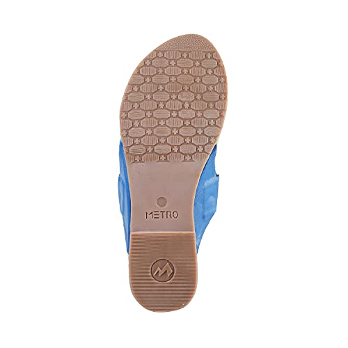 Image of Metro Women's Gold Leather Stylish Fashion Kolhapuris