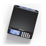 CCWEIGH Digital Postal Scale 30kg/66lb - Dual Screens, PCS Counting Function, Portable Com...