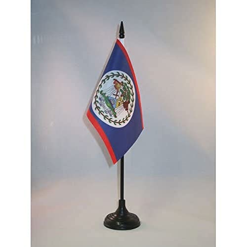 AZ FLAG Bandiera da Tavolo Belize 15x10cm