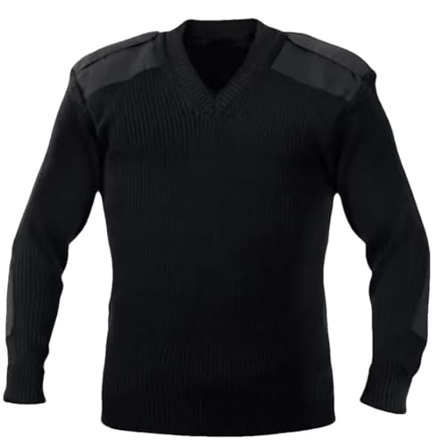 Men's Long Sleeved Patchwork Knitted Pullover Wool Retro V-Neck Casual Sweater