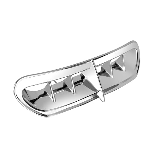 Image of Chrome Outer Fairing Vent Accent Compatible with Harley Touring Electra Glide Street Glide Ultra Classic Limited Trike 2014-2024 - Aftermarket Replacement Trim Accent Cover (Crhome#2)