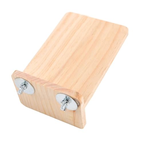 Parliky 木製のプラットフォーム おもちゃ ぬいぐるみ ゴミ モルモットのアクセサリー モルモットの檻 ト ハンモック うさぎ ネズミ捕り リスのジャンプ台 ハムスター ねずみ 竹