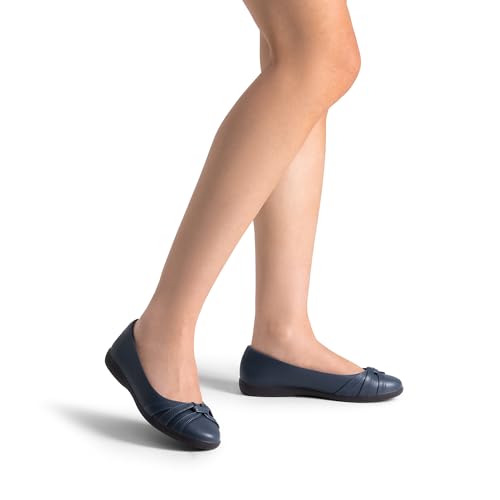 Image of DREAM PAIRS Women's Ballet Flats, Comfortable Round Toe Slip on Dressy Work Office Shoes with Arch Support