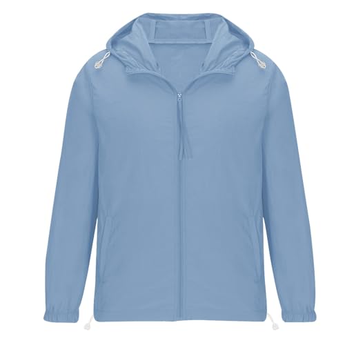 Chaqueta liviana con capucha para hombre miniatura 3