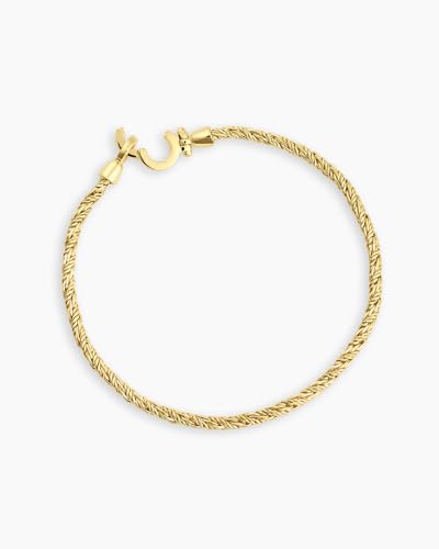 gorjana - Marin Bracelet 7 1/4" - 18k Gold Plated Brass - Layering with Other Jewelry - Elegant Rope Detail for Timeless Style - Versatile and Classic2