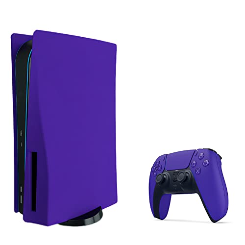 Image of Face Plate Cover Shell for PS5 Disc Edition Console Faceplates, Accessories Compatible with PlayStation 5 Protective Replacement Panels (Galactic Purple)