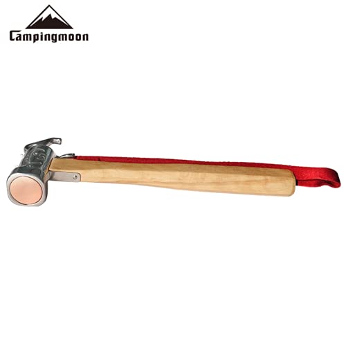 キャンピングムーン(CAMPING MOON) プレミアムペグハンマー 1.5ポンド マルテンサイト系ステンレス鋼420J2製 純銅ヘッド「犀」C5 NEW 11枚目